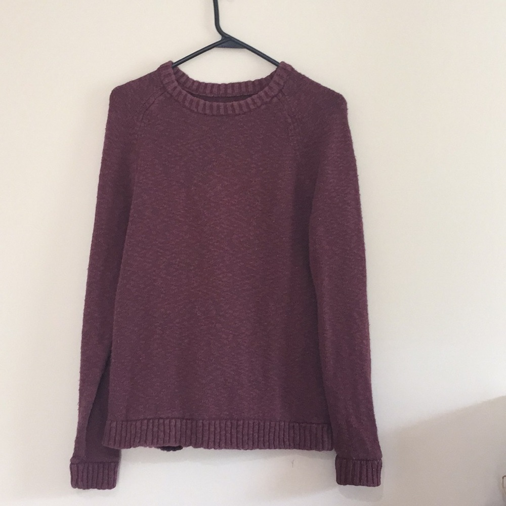 Oversized Burgundy Sweater